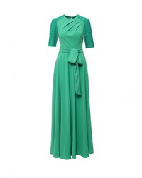 Зеленое платье-макси от Olivegrey