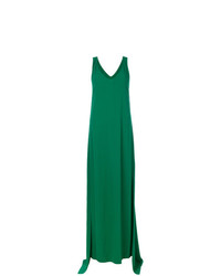 Зеленое платье-макси от Rosetta Getty