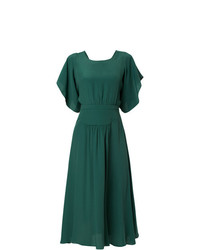 Зеленое платье-миди от N°21