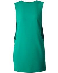 Зеленое платье прямого кроя