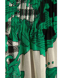 Зеленое платье прямого кроя с принтом от Diane von Furstenberg