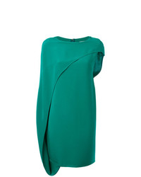 Зеленое платье прямого кроя от Gianluca Capannolo