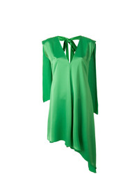 Зеленое платье прямого кроя от MSGM
