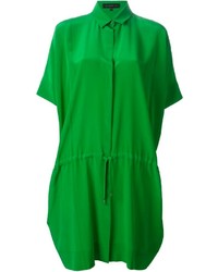 Зеленое платье-рубашка от Barbara Bui