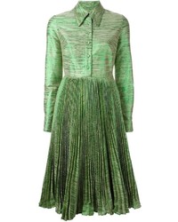 Зеленое платье-рубашка от Manoush