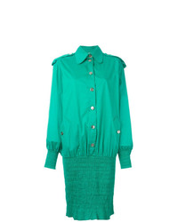 Зеленое платье-рубашка от Moschino Vintage