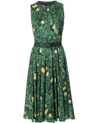 Зеленое платье с принтом от Akris