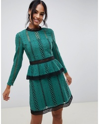 Зеленое платье с пышной юбкой от ASOS DESIGN