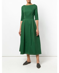 Зеленое платье с пышной юбкой от Talbot Runhof