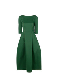 Зеленое платье с пышной юбкой от Talbot Runhof