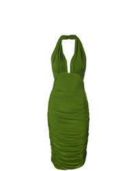 Зеленое платье-футляр от Norma Kamali
