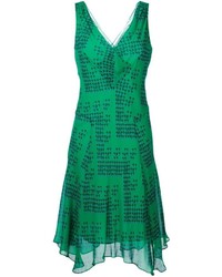 Зеленое платье от Diane von Furstenberg
