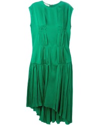 Зеленое повседневное платье со складками от Cédric Charlier