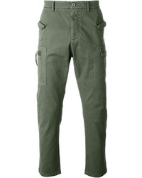 Зеленые брюки карго от No.21
