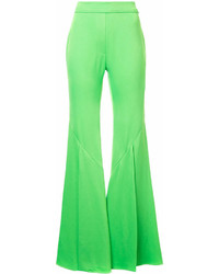 Зеленые брюки-клеш от Ellery