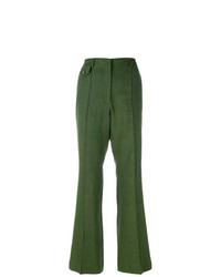 Зеленые брюки-клеш от Golden Goose Deluxe Brand