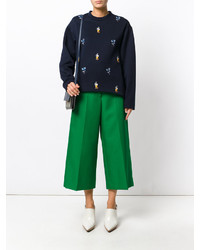 Зеленые брюки-кюлоты от Marni