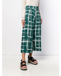 Зеленые брюки-кюлоты от Marni