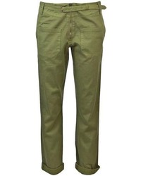Зеленые брюки чинос