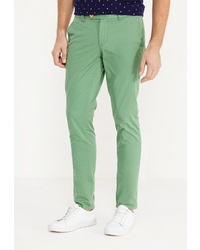 Зеленые брюки чинос от Angelo Bonetti
