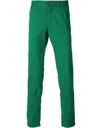 Зеленые брюки чинос от Brioni
