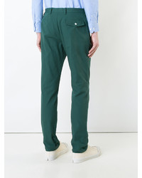 Зеленые брюки чинос от Kent & Curwen
