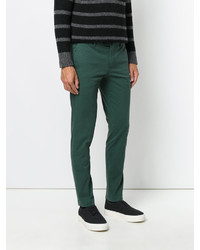 Зеленые брюки чинос от Pt01