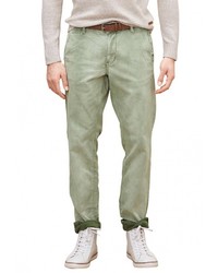 Зеленые брюки чинос от s.Oliver