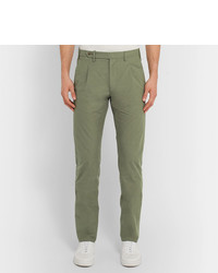 Зеленые брюки чинос от Zanella