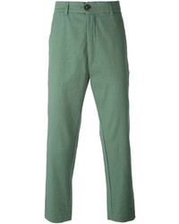 Зеленые брюки чинос от Societe Anonyme