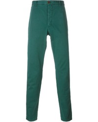 Зеленые брюки чинос
