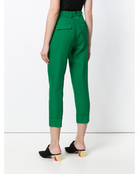 Женские зеленые брюки от Marni