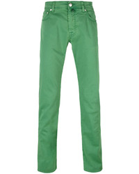 Мужские зеленые брюки от Jacob Cohen