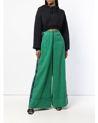 Зеленые вельветовые широкие брюки от Ultràchic