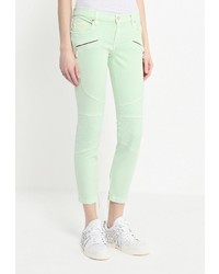 Зеленые джинсы скинни от Just Cavalli