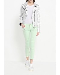 Зеленые джинсы скинни от Just Cavalli