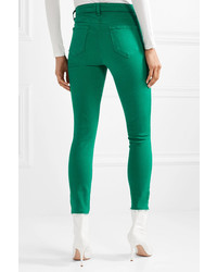 Зеленые джинсы скинни от L'Agence