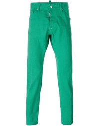 Мужские зеленые джинсы от DSQUARED2