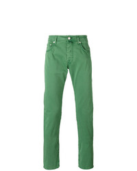 Мужские зеленые джинсы от Jacob Cohen