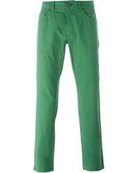 Мужские зеленые джинсы от Salvatore Ferragamo