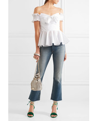 Женские зеленые замшевые босоножки от Gianvito Rossi