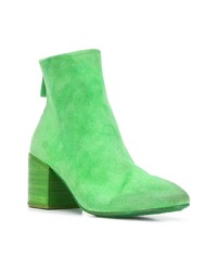 Зеленые замшевые ботильоны от Marsèll