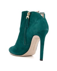 Зеленые замшевые ботильоны от Chloe Gosselin