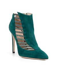 Зеленые замшевые ботильоны от Chloe Gosselin