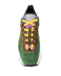 Мужские зеленые замшевые кроссовки от Acne Studios