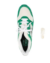 Мужские зеленые замшевые кроссовки от Asics