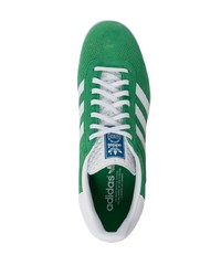 Мужские зеленые замшевые низкие кеды от adidas