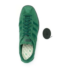 Мужские зеленые замшевые низкие кеды от adidas