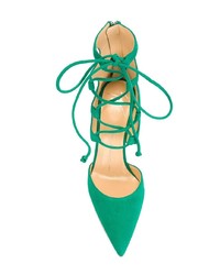 Зеленые замшевые туфли от Giuseppe Zanotti Design