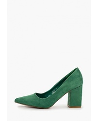 Зеленые замшевые туфли от Sweet Shoes